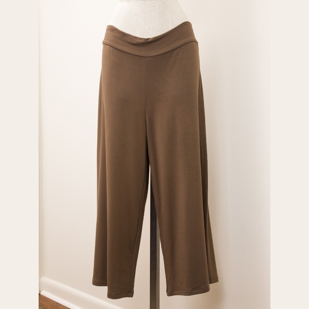 Flax sport activewear pants Large brown NWT